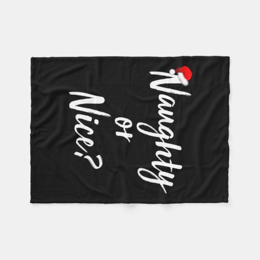 Naughty oder Nice Naughty oder Nice 1 Fleecedecke (Vorderseite (Horizontal))