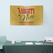 Naughty oder Nice Party Banner (Messeveranstaltung)