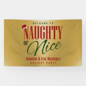 Naughty oder Nice Party Banner (Horizontal)