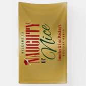 Naughty oder Nice Party Banner (Vertikal)