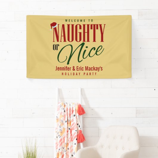 Naughty oder Nice Party Banner (Insitu)