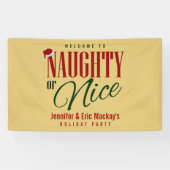 Naughty oder Nice Party Banner (Horizontal)