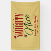 Naughty oder Nice Party Banner (Vertikal)