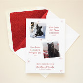 Naughty oder Nice Pet Funny Weihnachtskarte