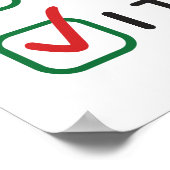 Naughty oder Nice Poster (Ecke)