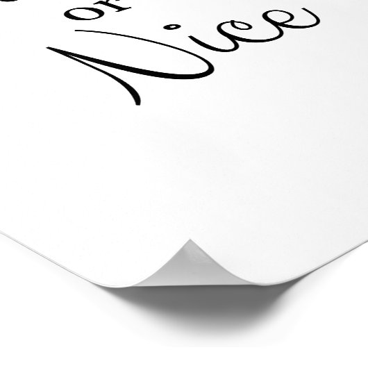 Naughty oder Nice Poster (Ecke)