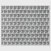 Naughty oder Nice QR Code Geschenkpapier (Flach)