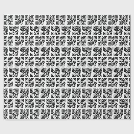 Naughty oder Nice QR Code Geschenkpapier (Flach)