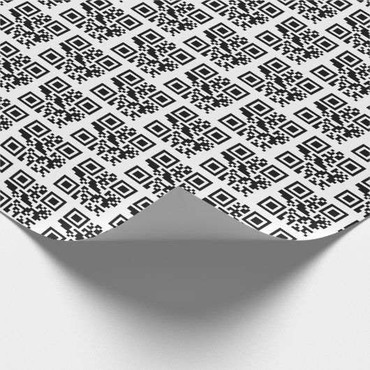 Naughty oder Nice QR Code Geschenkpapier (Ecke)