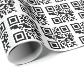 Naughty oder Nice QR Code Geschenkpapier (Rolleneckpunkt)