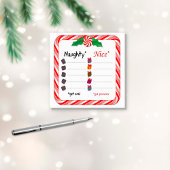 Naughty oder Nice Santa Claus Post-it Klebezettel