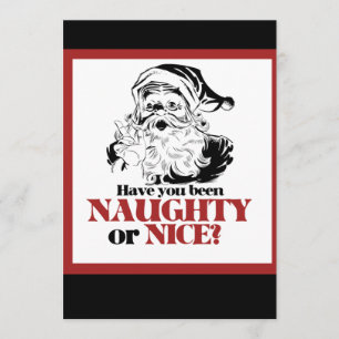 Naughty oder Nice Santa Einladung