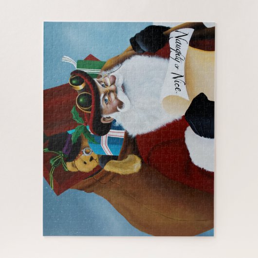 Naughty oder Nice Santa List Puzzle (Vertikal)
