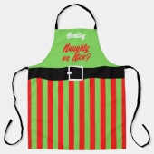 Naughty oder Nice Schürze (Vorderseite)