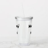 Naughty oder Nice schwarz lustig trinken Acryltrinkbecher (Links)