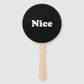 Naughty oder Nice, Set der Fans, Schwarz-weiß Fächer (Rückseite)