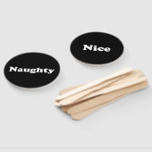 Naughty oder Nice, Set der Fans, Schwarz-weiß Fächer (Non-assembled)