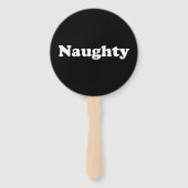 Naughty oder Nice, Set der Fans, Schwarz-weiß Fächer (Vorderseite)