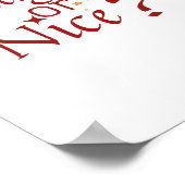 Naughty oder Nice? - Spielerische Holiday Typograf Poster (Ecke)