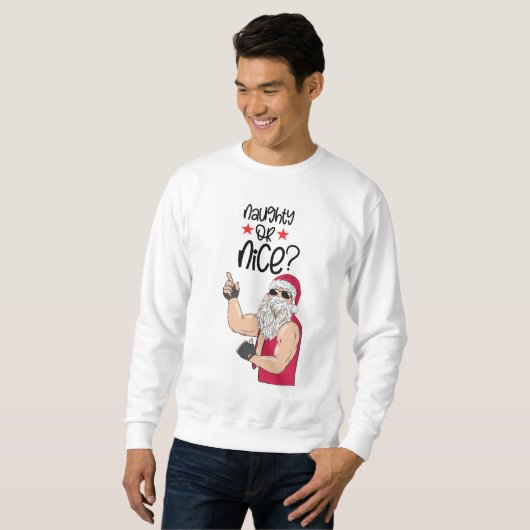 Naughty oder Nice Sweatshirt (Vorne ganz)