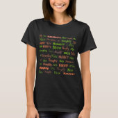Naughty oder Nice T - Shirt (Vorderseite)