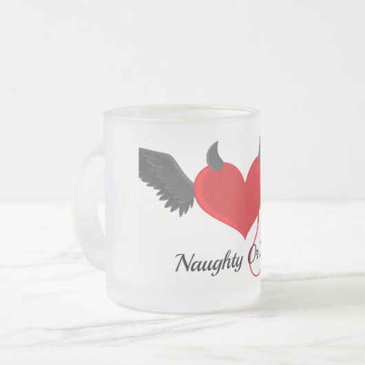 Naughty oder Nice Tasse (Vorderseite Links)