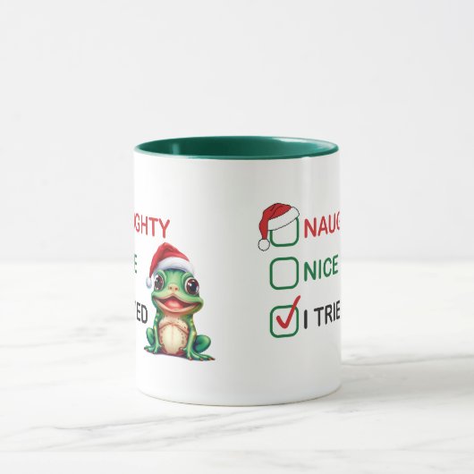 Naughty oder Nice Tasse (Zentrum)