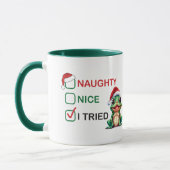 Naughty oder Nice Tasse (Links)