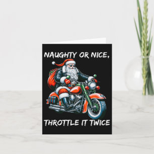 Naughty oder Nice Throttle it zweimal Motorrad Chr Karte