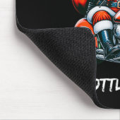 Naughty oder Nice Throttle it zweimal Motorrad Chr Mousepad (Ecke)