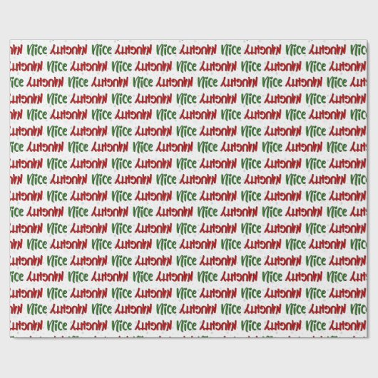 Naughty oder Nice Wrapping Paper Geschenkpapier (Flach)