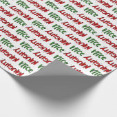 Naughty oder Nice Wrapping Paper Geschenkpapier (Ecke)