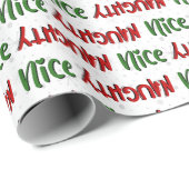 Naughty oder Nice Wrapping Paper Geschenkpapier (Rolleneckpunkt)