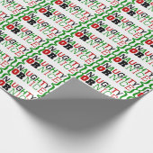 Naughty oder Nice Wrapping Paper Geschenkpapier (Ecke)