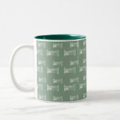 Naughty oder Nice Zweifarbige Tasse (Links)