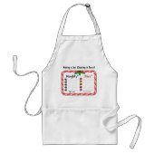 Naughty- oder Nizza-Liste Schürze (Vorne)