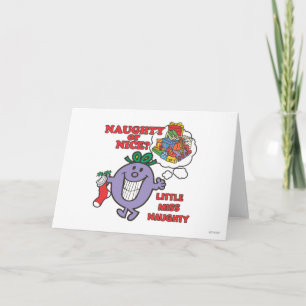 Naughty oder schön? feiertagskarte