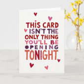 Naughty Opening Tonight Card Karte (Gelbe Blume)