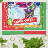 Naughty or nice, choose your list geschirrtuch (Gefaltet)