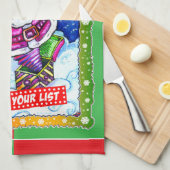 Naughty or nice, choose your list geschirrtuch (Viertel Falte)