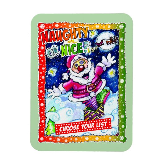 Naughty or nice, choose your list magnet (Vertikal)