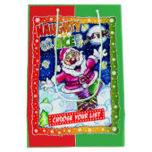 Naughty or nice, choose your list mittlere geschenktüte (Rückseite)