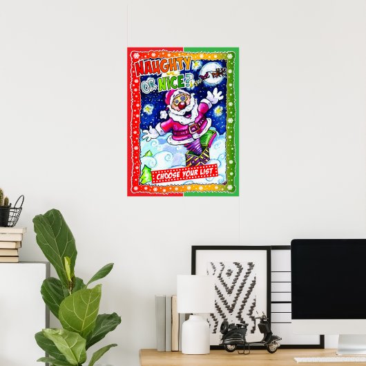Naughty or nice, choose your list poster (Heimbüro)
