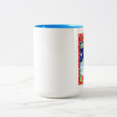 Naughty or nice, choose your list zweifarbige tasse (Mittel)