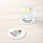  Naughty or Nice Christmas Frogs with Santa Design Untersetzer (Vor Ort)