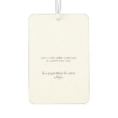 Naughty or Nice Funny Pet Dog Custom Christmas Autolufterfrischer (Rückseite)