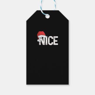 Naughty Or Nice Matching Christmas Funny Design Geschenkanhänger
