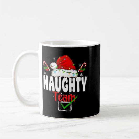 Naughty Or Nice Team Matching Christmas Pajama Men Kaffeetasse (Links)