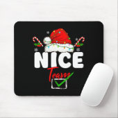 Naughty Or Nice Team Matching Christmas Pajama Men Mousepad (Mit Mouse)