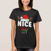 Naughty Or Nice Team Matching Christmas Pajama Men T-Shirt (Vorderseite)